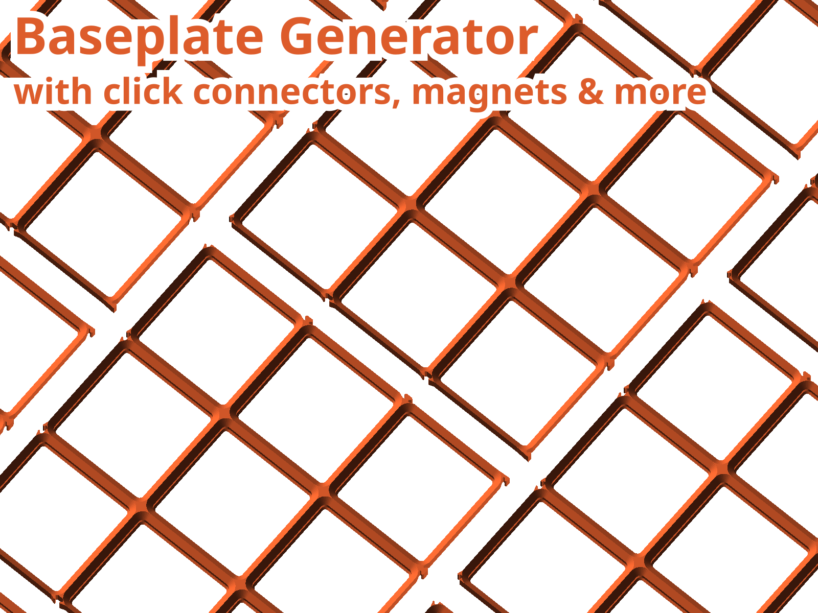 GridFlock: Gridfinity baseplate generator