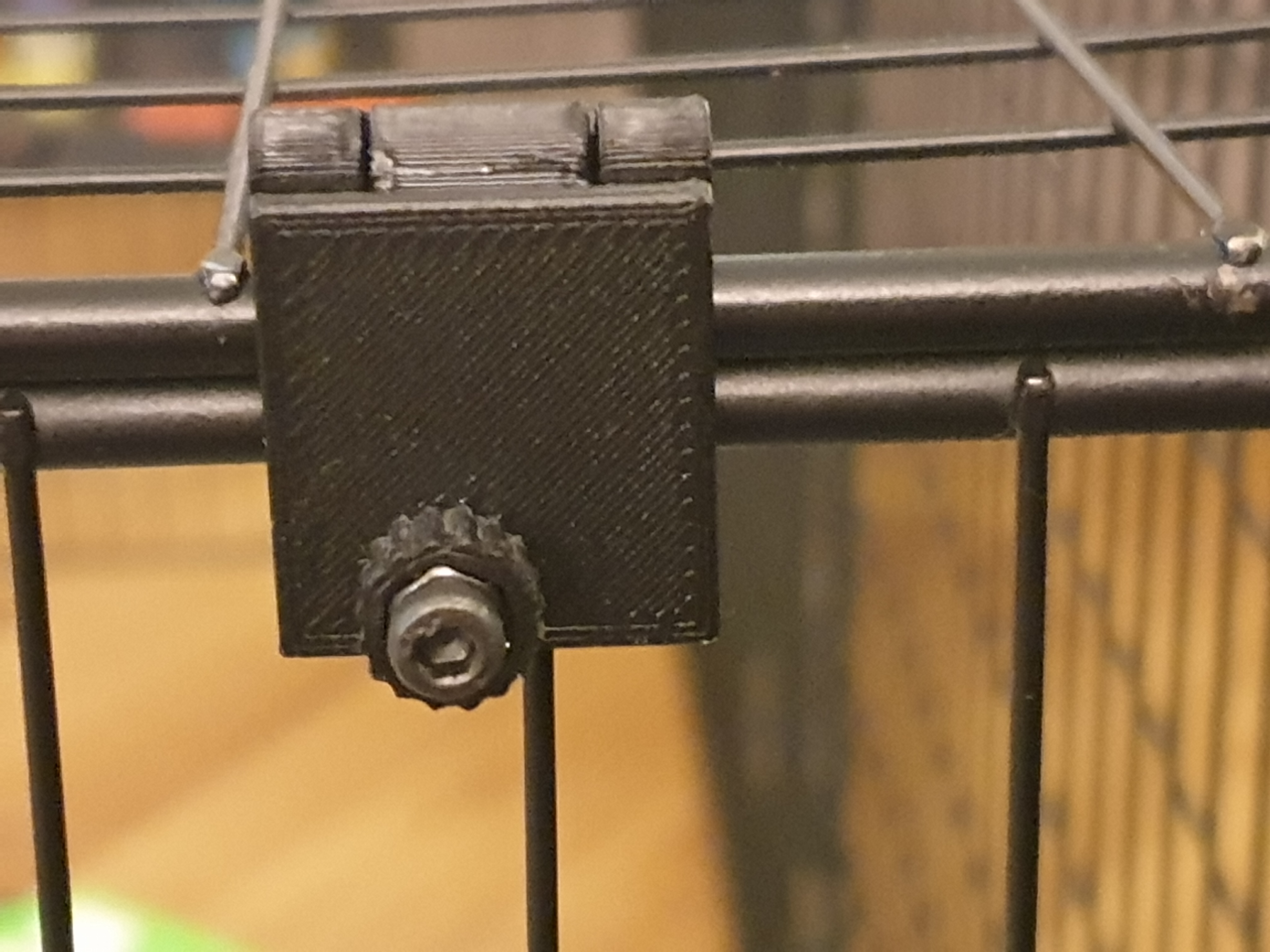 Fireguard Removable Bracket (allows easy folding/storage) 3D model