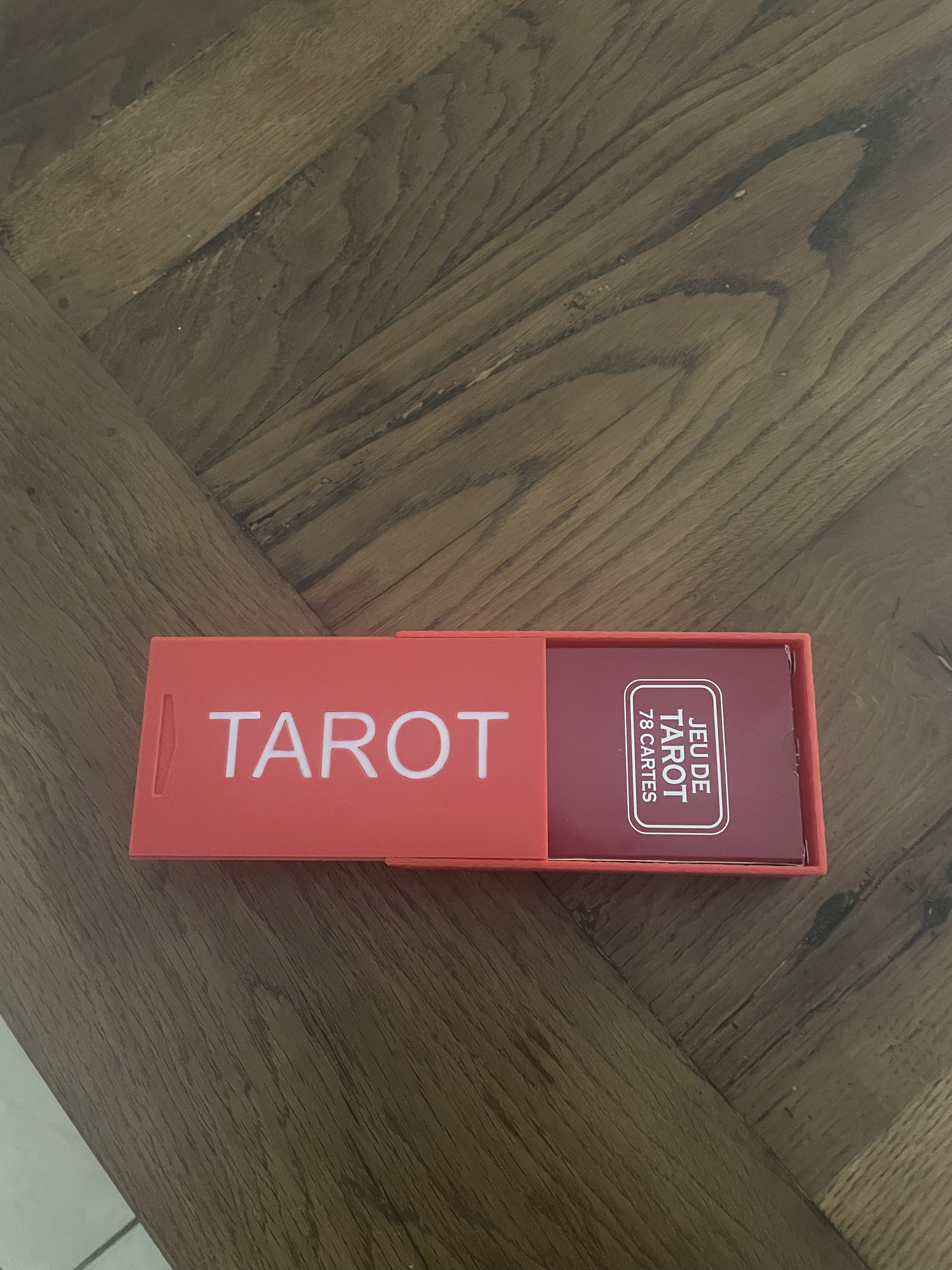 boite pour jeux de tarot