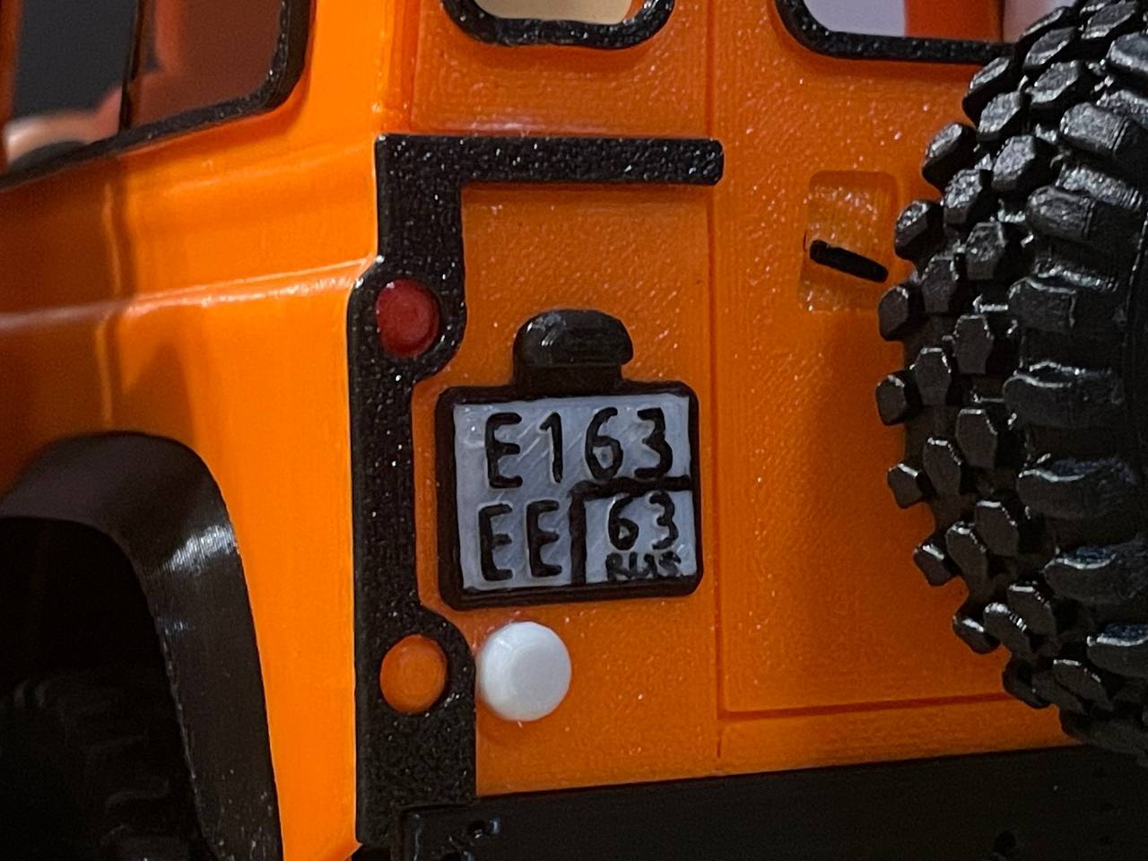 Landy mini license plate