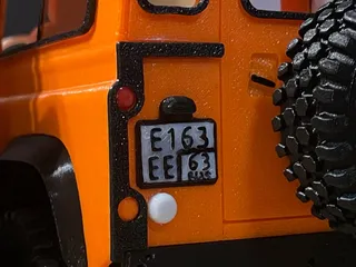 Landy mini license plate