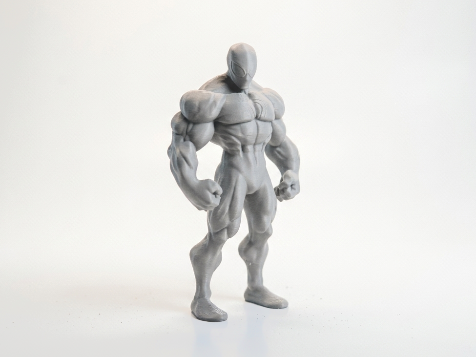 Buff Spiderman Figurine Superhero Collectible 3D Printable