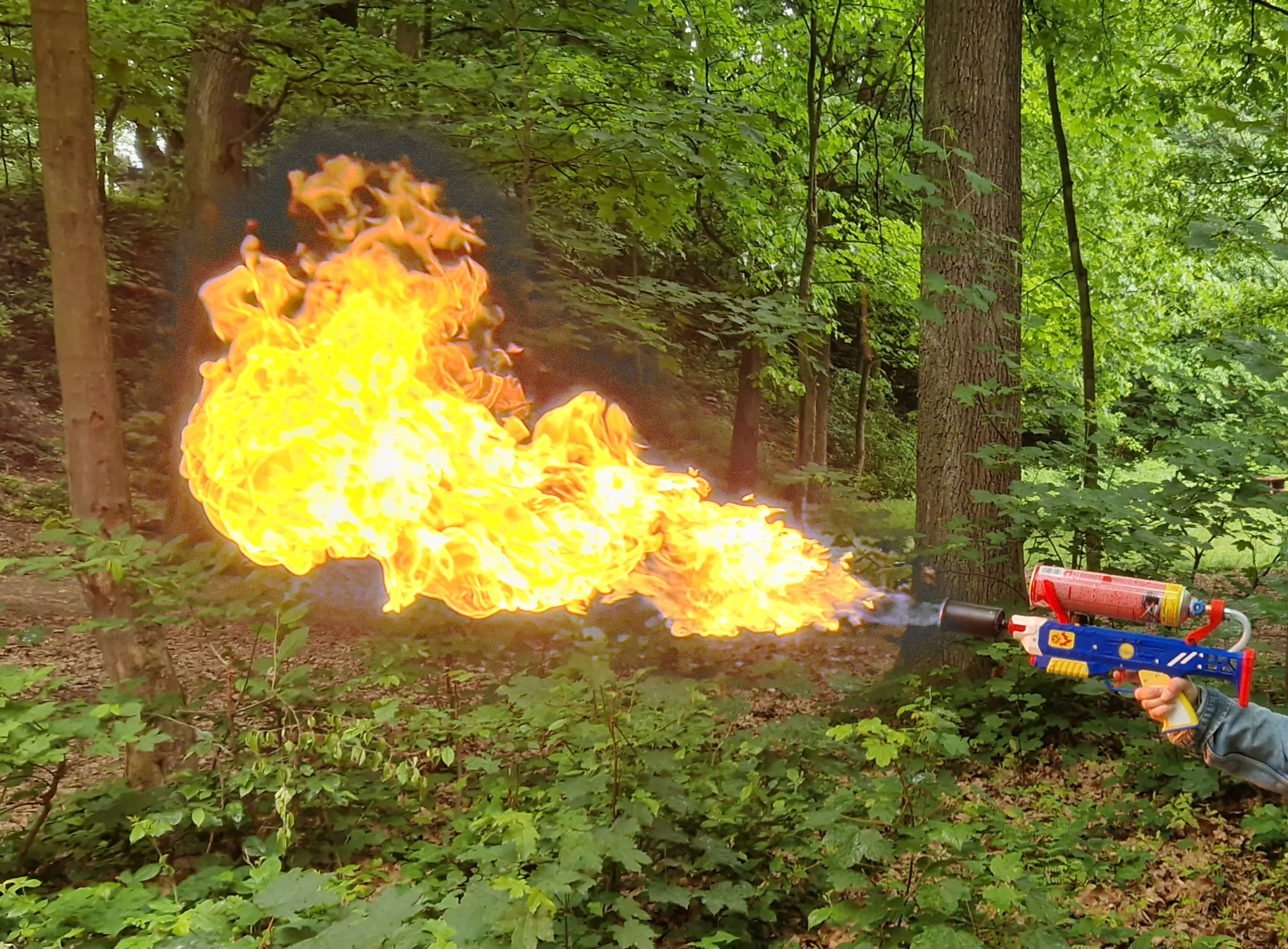 Wall mount for FYRL flamethrower