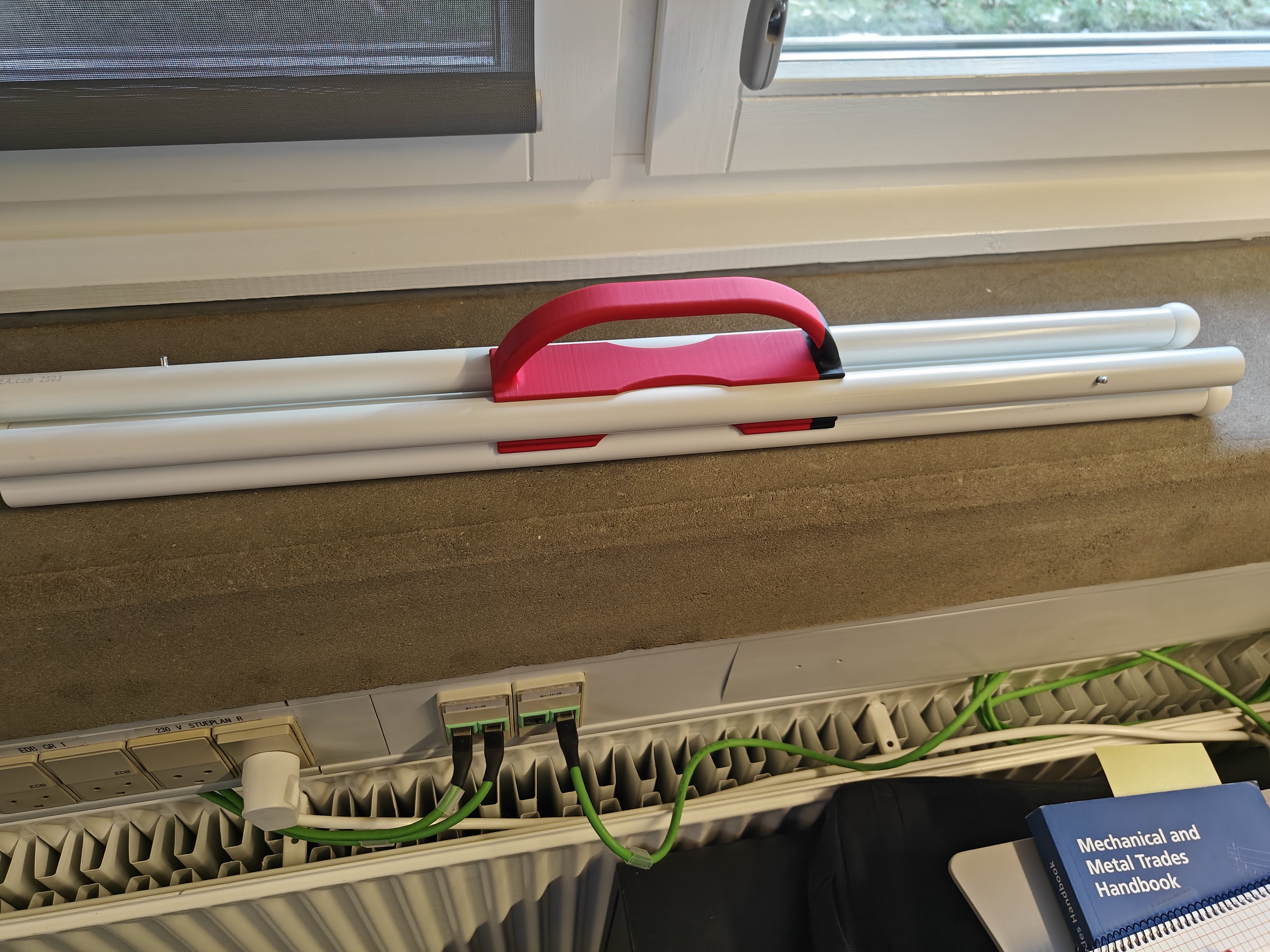 Carrying handle for IKEA Antilop high chair legs.