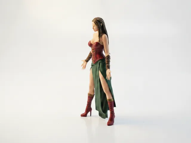 Demon Queen Figurine Fantasy Mythology 3D Printable