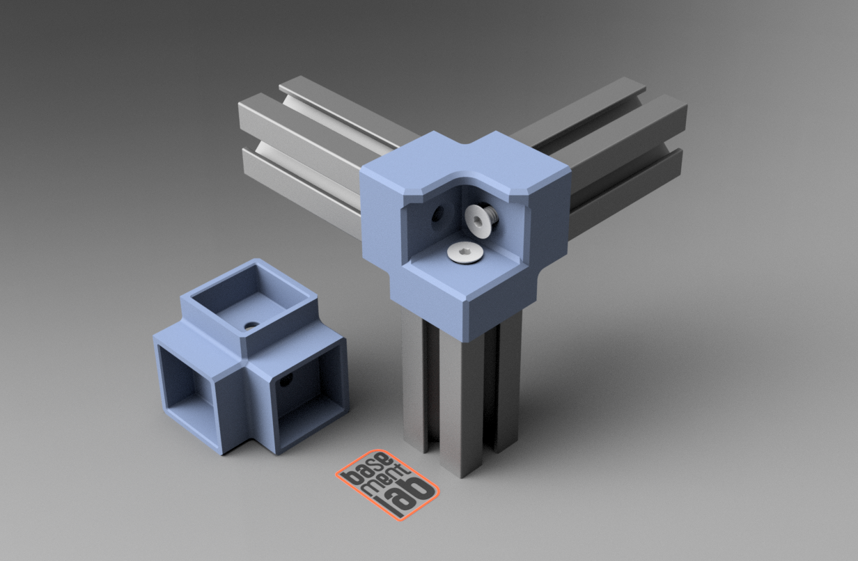 2020 Connector 3 Way Corner Bracket EXTRASTRONG _Alu Profile