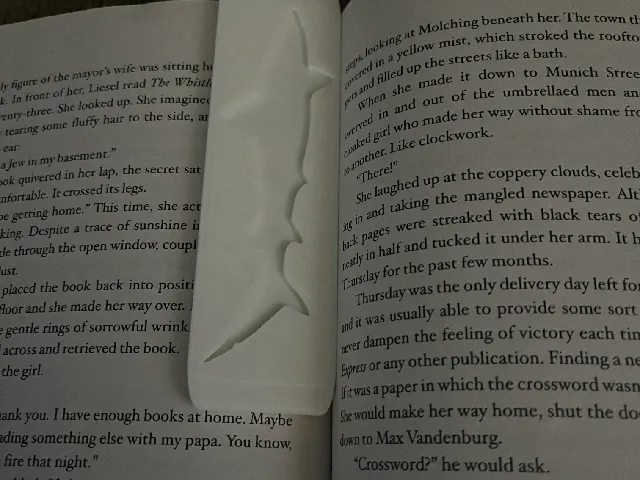 Shark bookmark