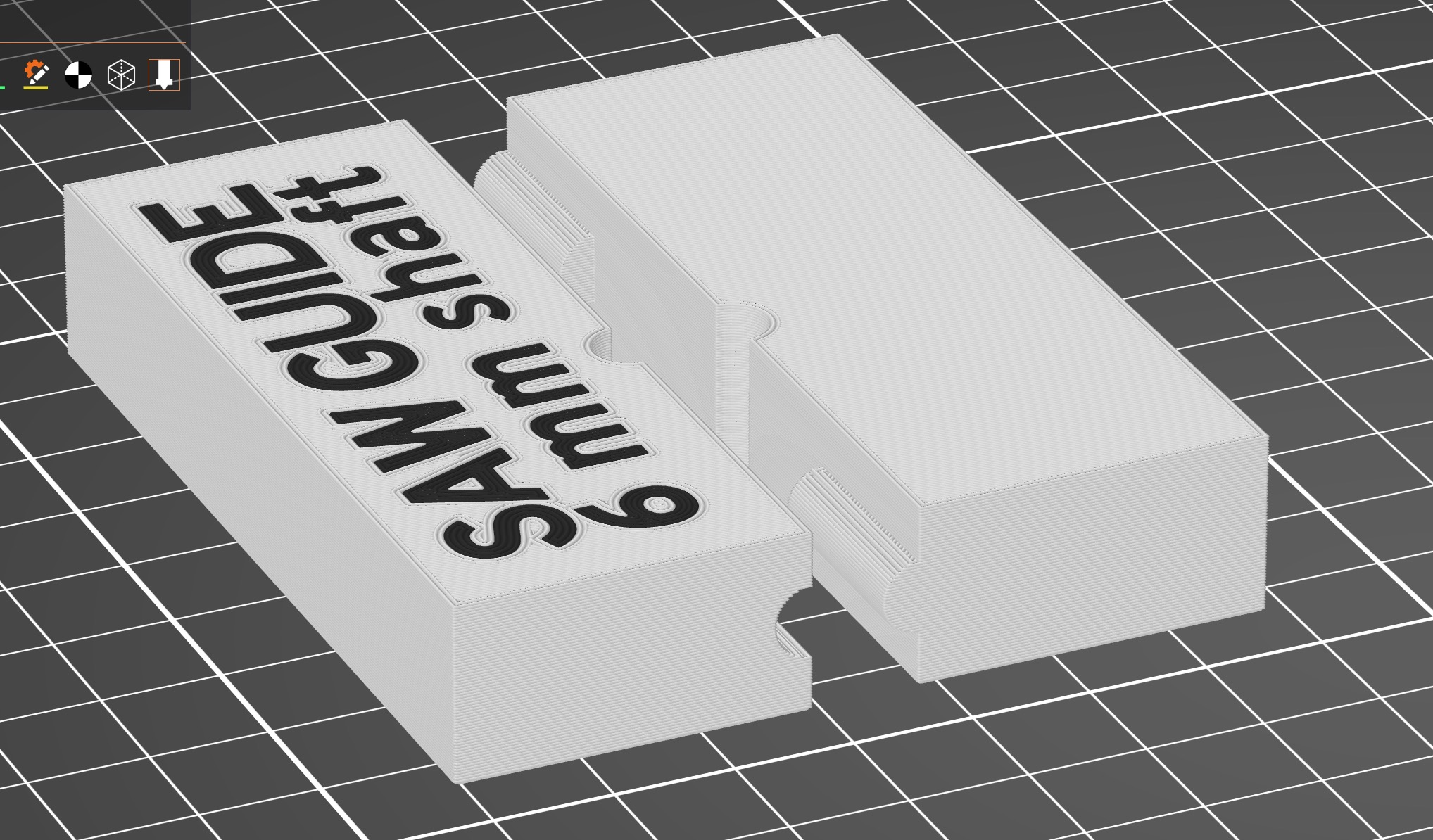Saw Guide for Rotary Switches with 6mm Plastic Shaft