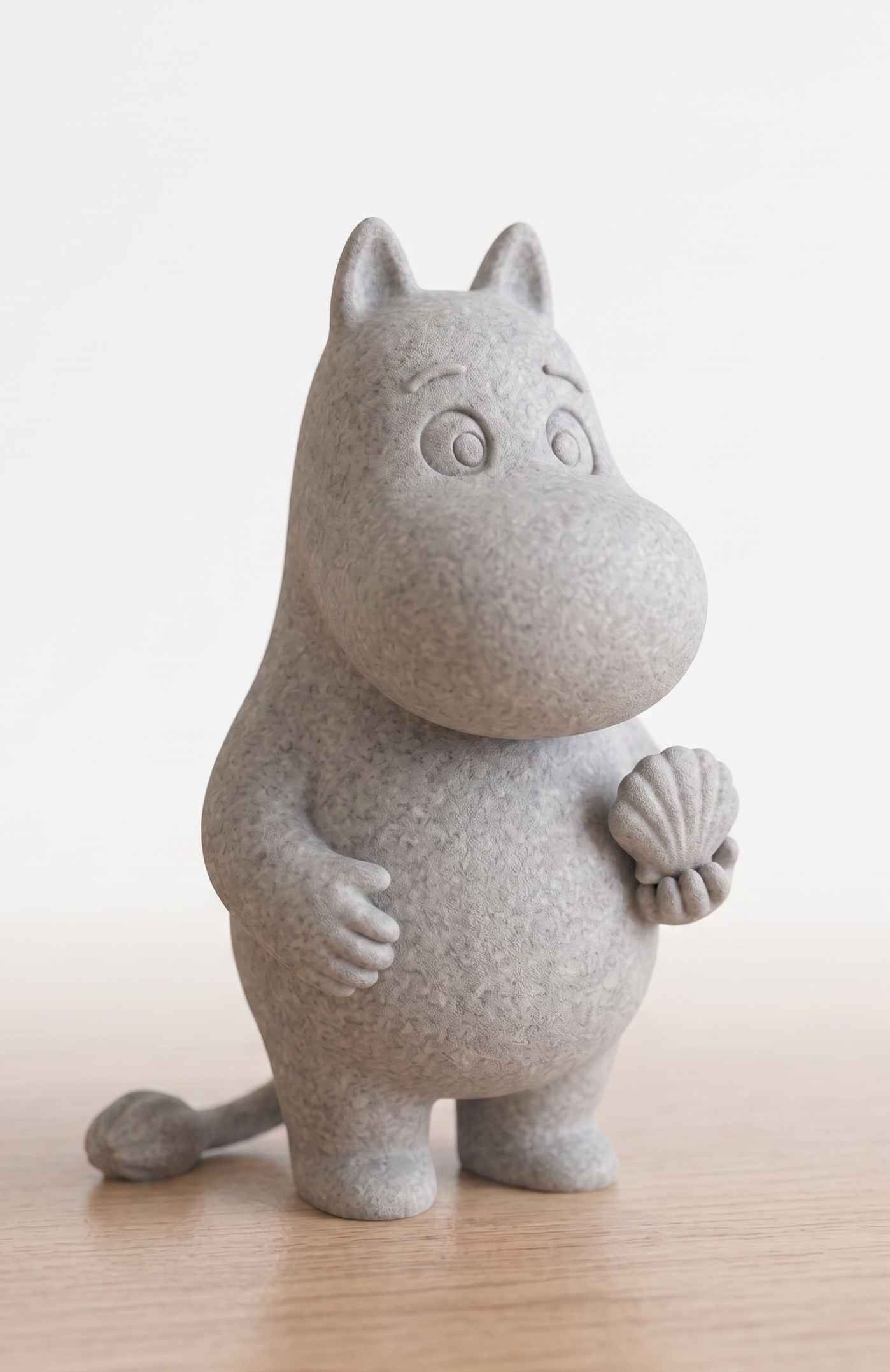 Moomintroll Stylized Figurine – Chibi-Style Nordic Fantasy Miniature