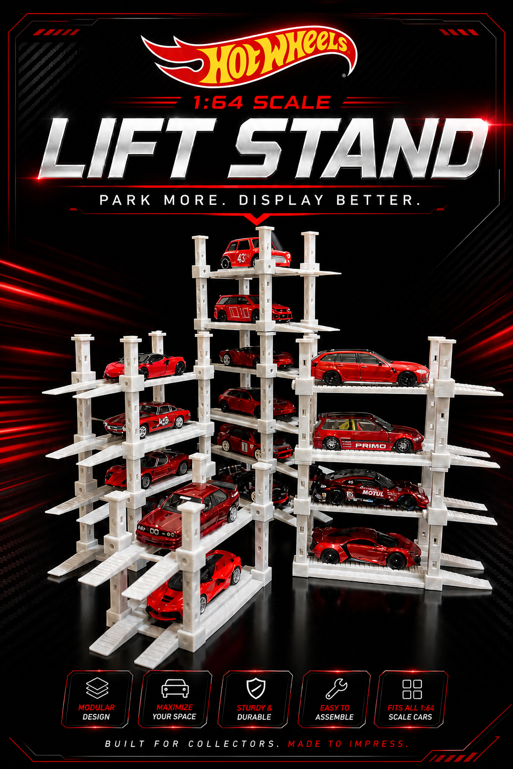 1/64 Diecast Diorama Display Stand