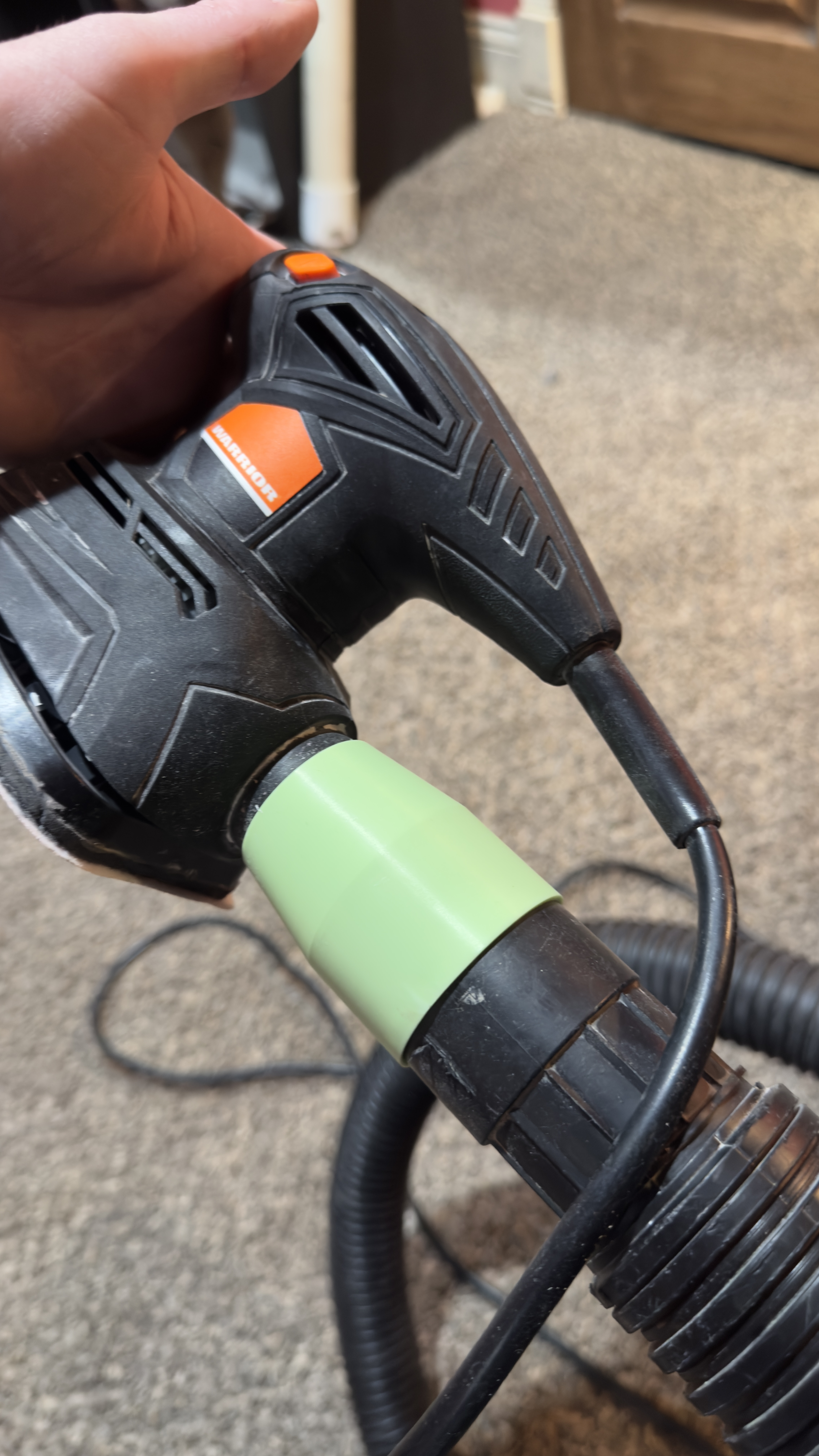 Warrior palm sander shop vac attachment