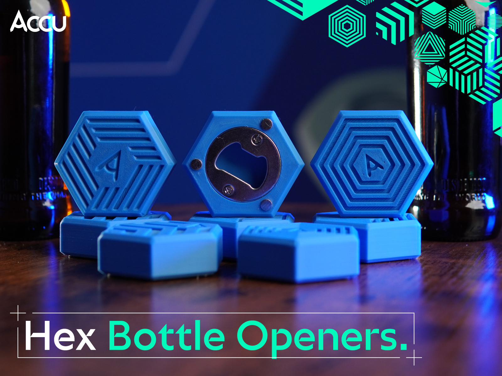 Accu Hex Bottle Openers