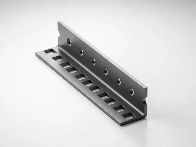 Rack rail 4U for cage nuts