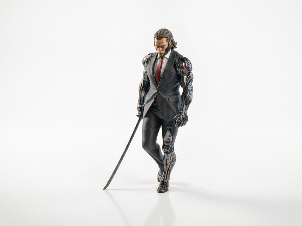 Cyborg Man Figurine Fantasy Mythology 3D Printable
