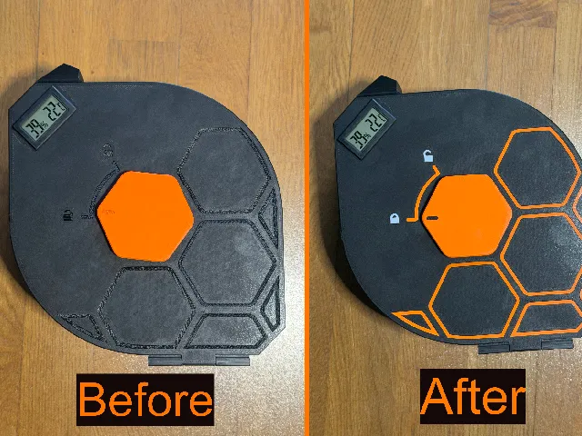 Pattern inlay for Prusa CORE One/+/L Dry Box mod