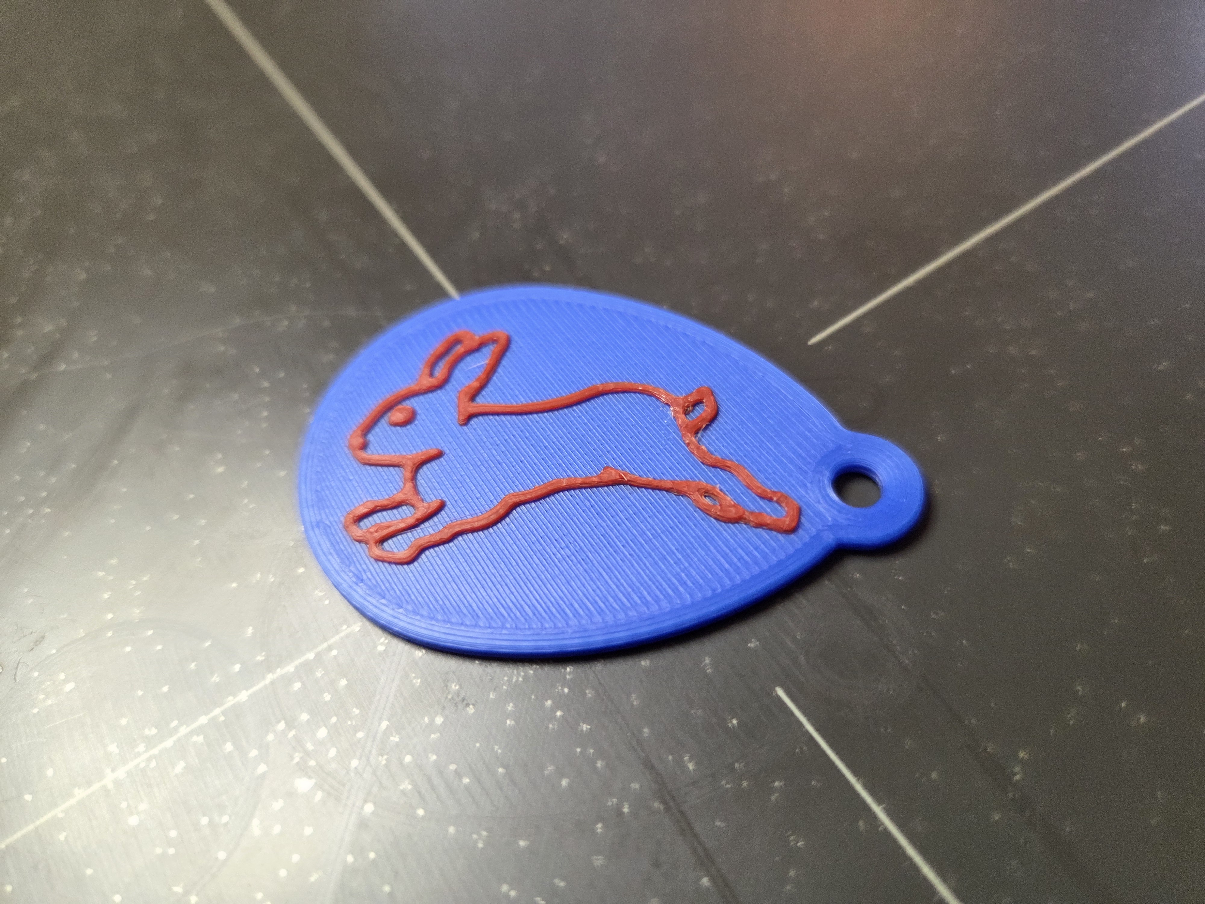 Easter Key Chain - Jumping Rabbit - 3g
