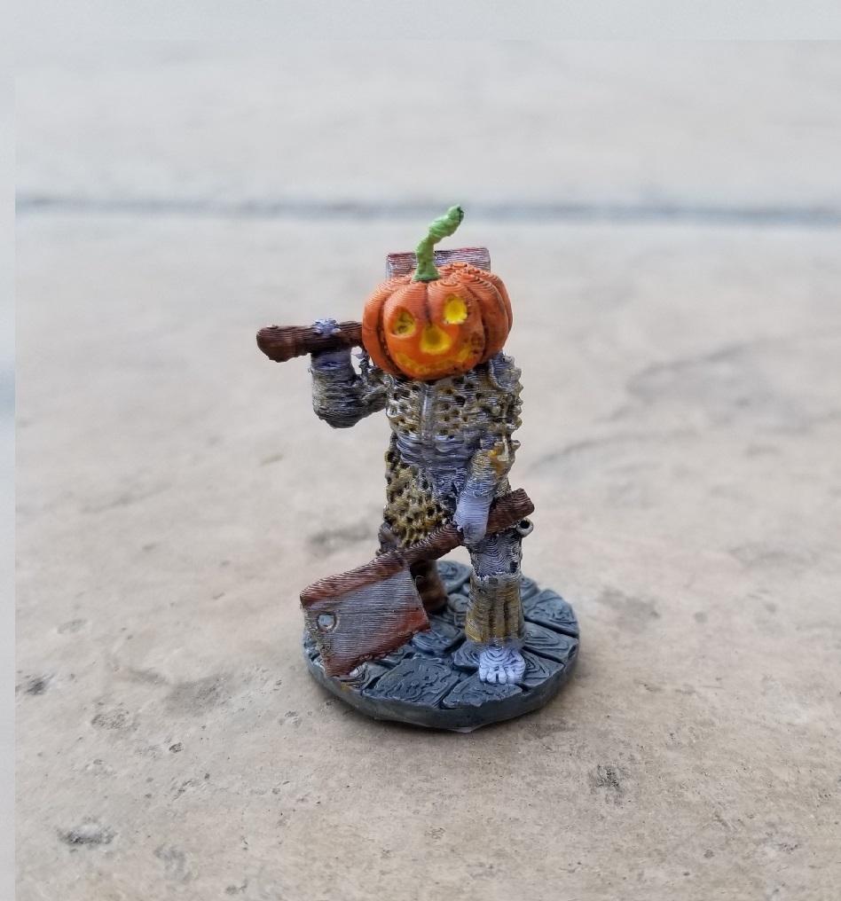 Pumpkin Cleaver Skeleton