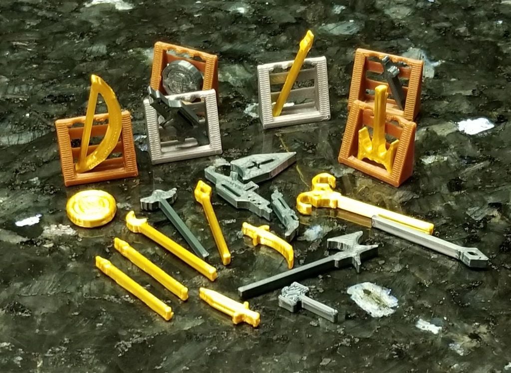 Meeple Weapon Rack