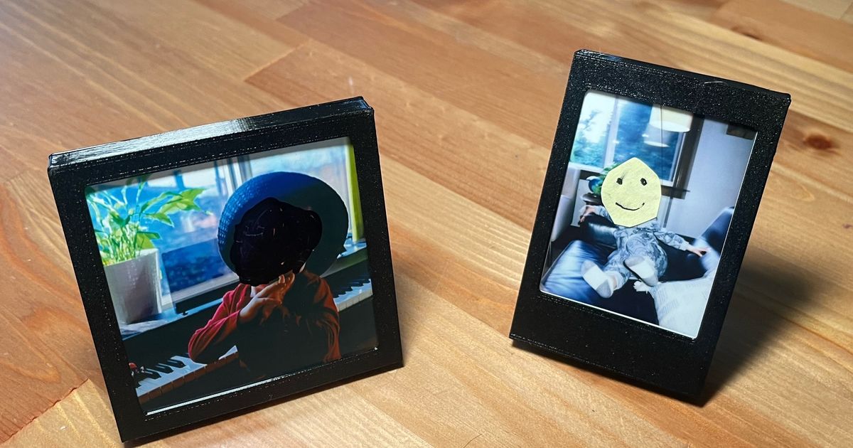 Print In Place Instant Photo Frames par J2Design | Téléchargez ...