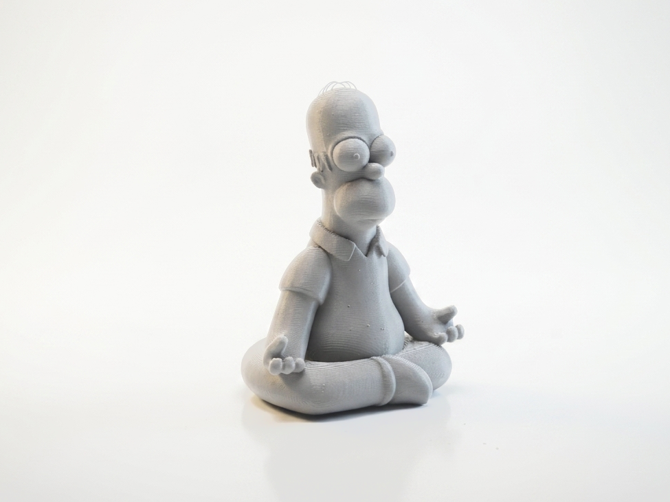 Homer Simpson Meditation Figurine Cartoon 3D Printable
