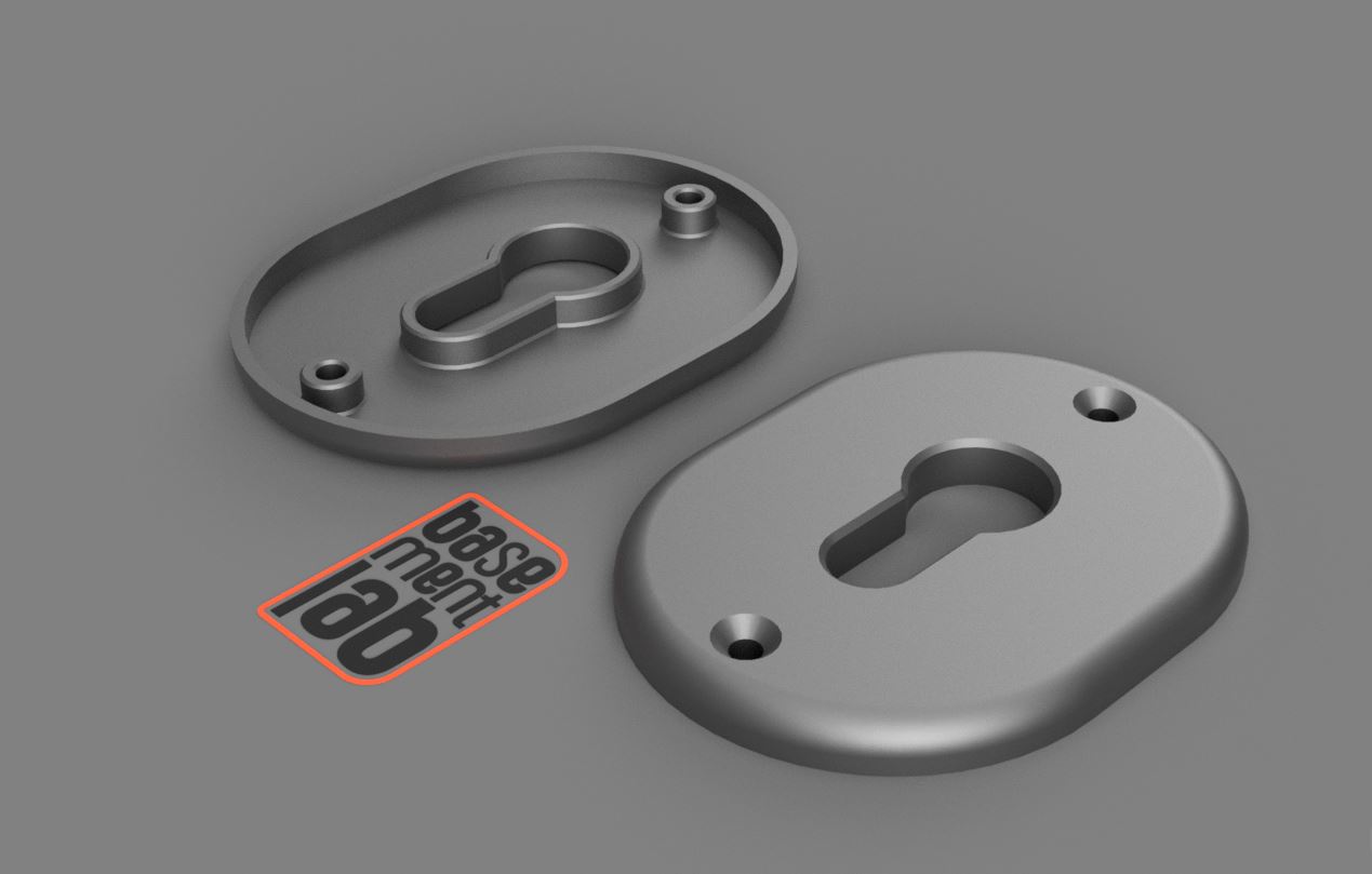 Keyhole Hanger Cover European profile lock D Type - Cover cilindro profilo Europeo