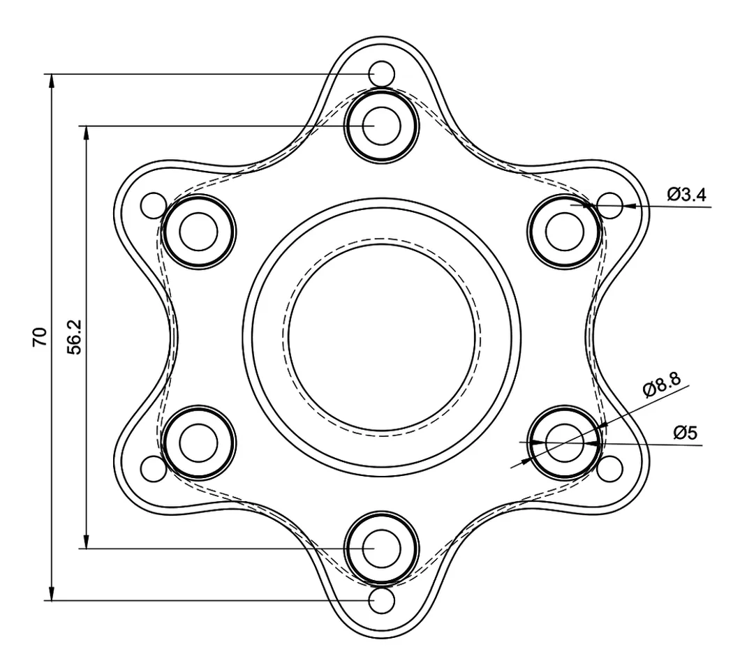 STL file Logitech g923/g29/g920 aftermarket wheel adapter (70mm/74mm) 🛞・3D  print design to download・Cults