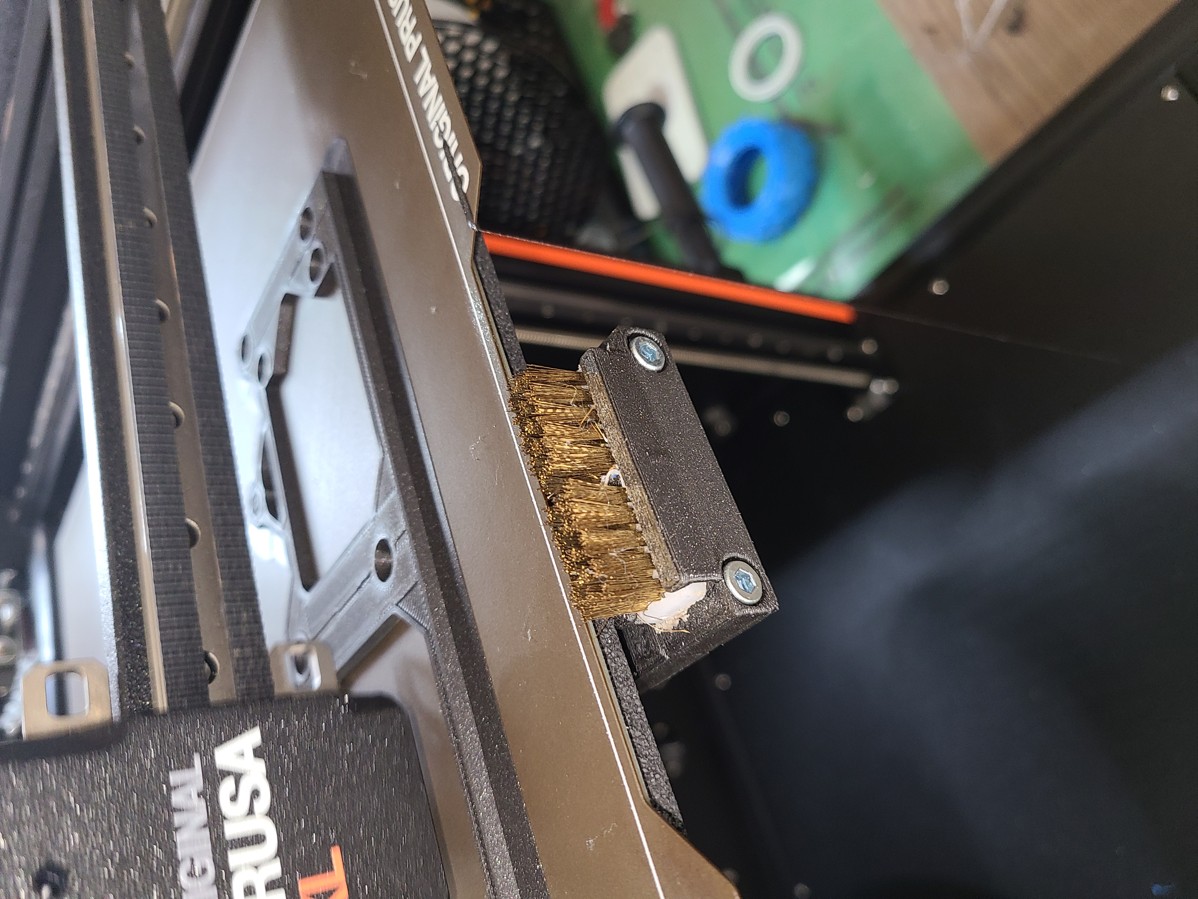 Prusa XL series: Front Nozzle (For this nozzle brush, standard 175mm brass wire)