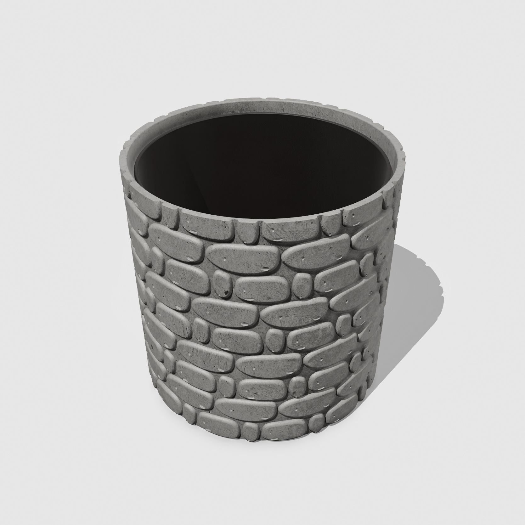 The rounded stones planter (pen holder)