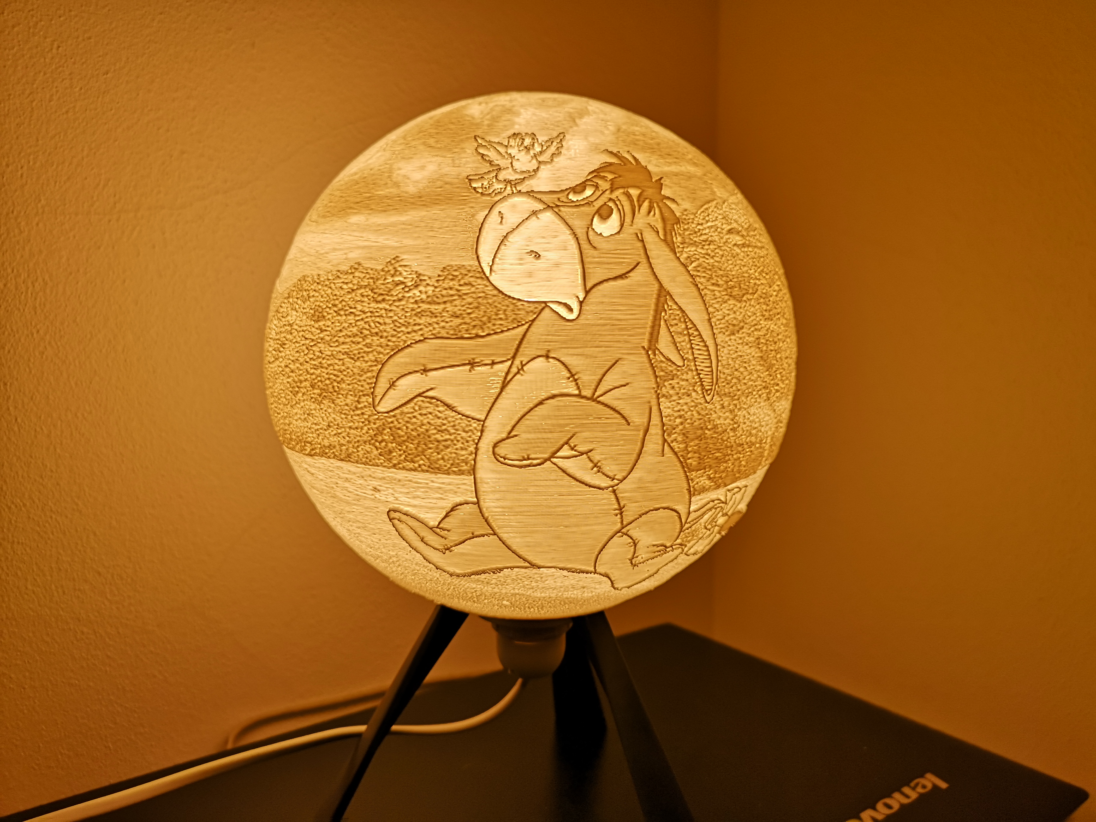 Eeyore lithophane lamp