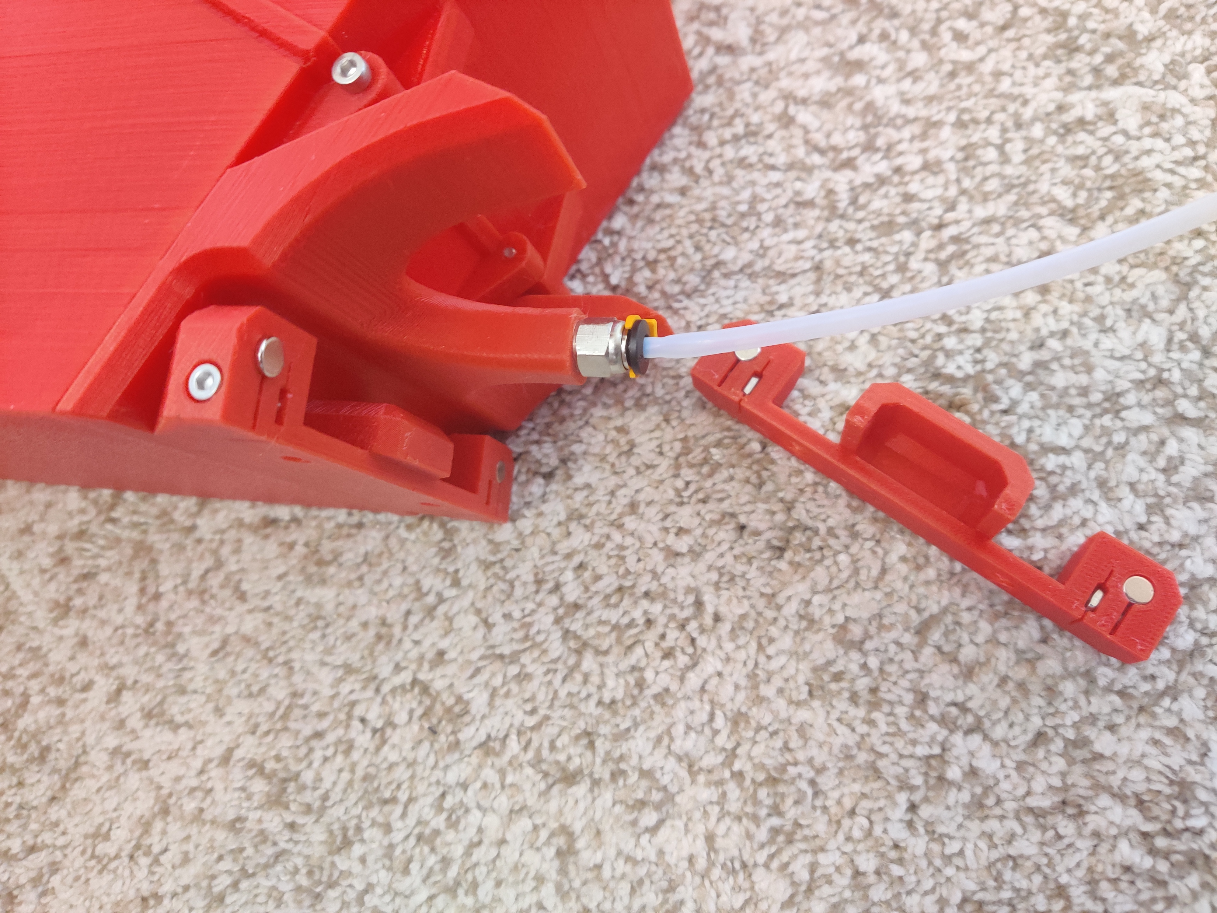 Extended PTFE (PC4-M10) Quick-Fitting for Prusa Drybox w/ Base