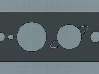 Solar System Book Mark by idukiroyale | Download free STL model ...