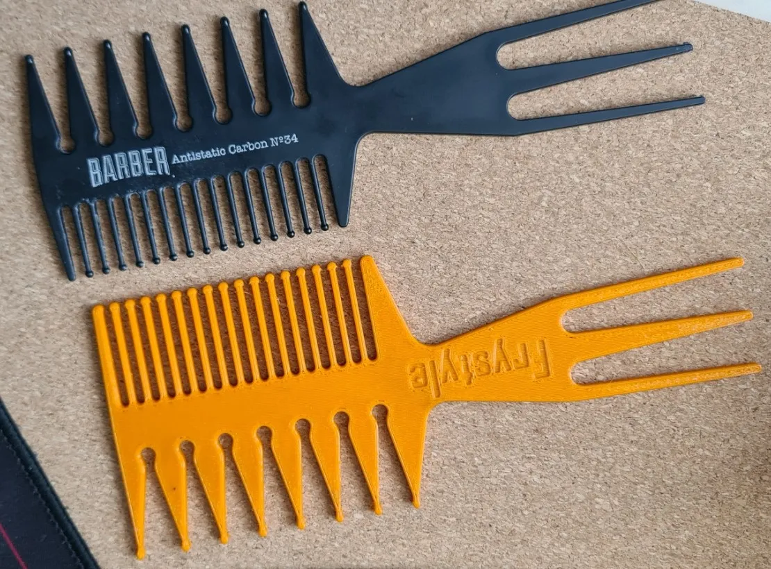 Stylist Fish Hair Comb by TomasBouda | Download free STL model ...
