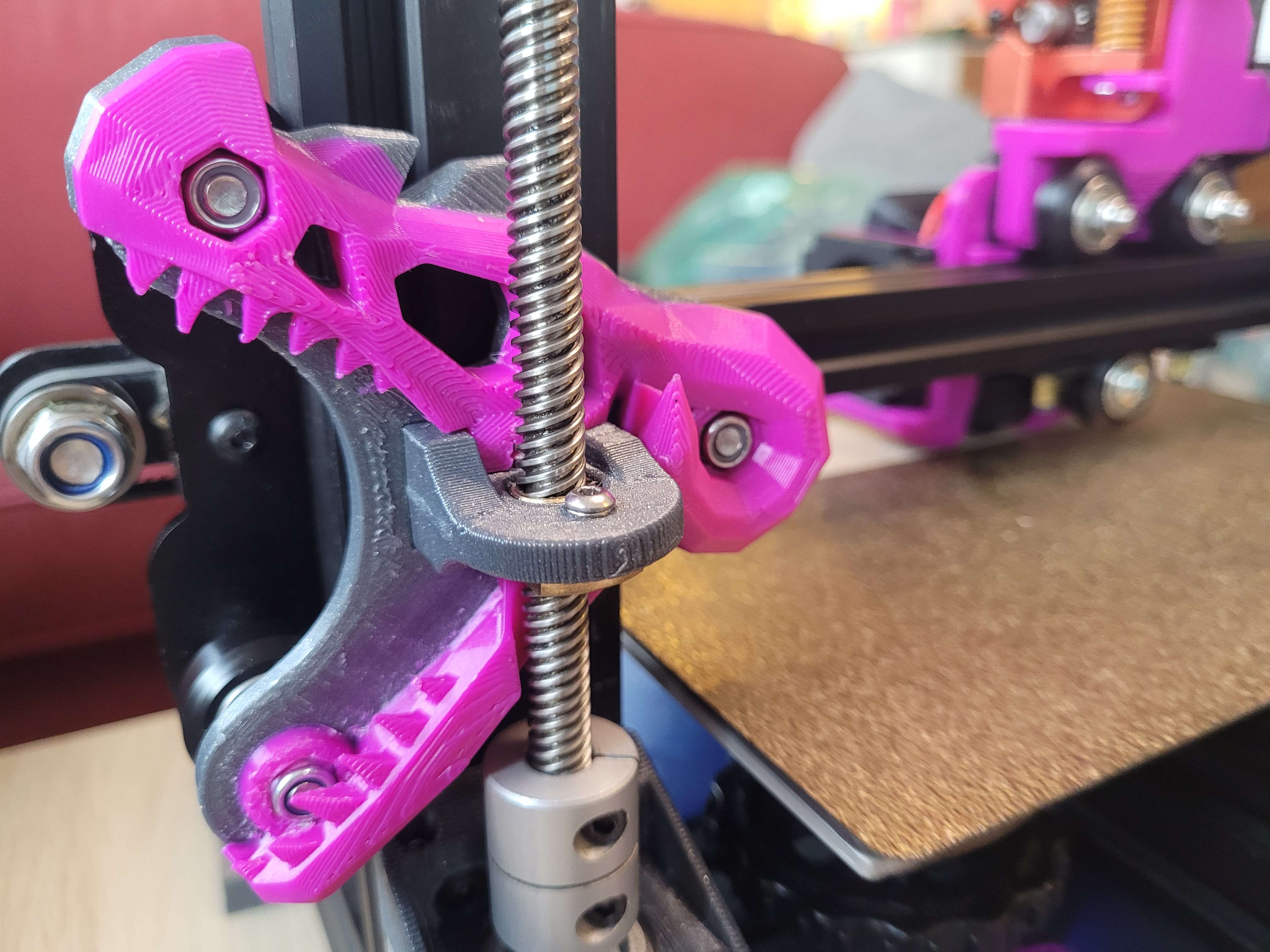 Dual Z Axis Dragon Skull Custom Roller Bracket