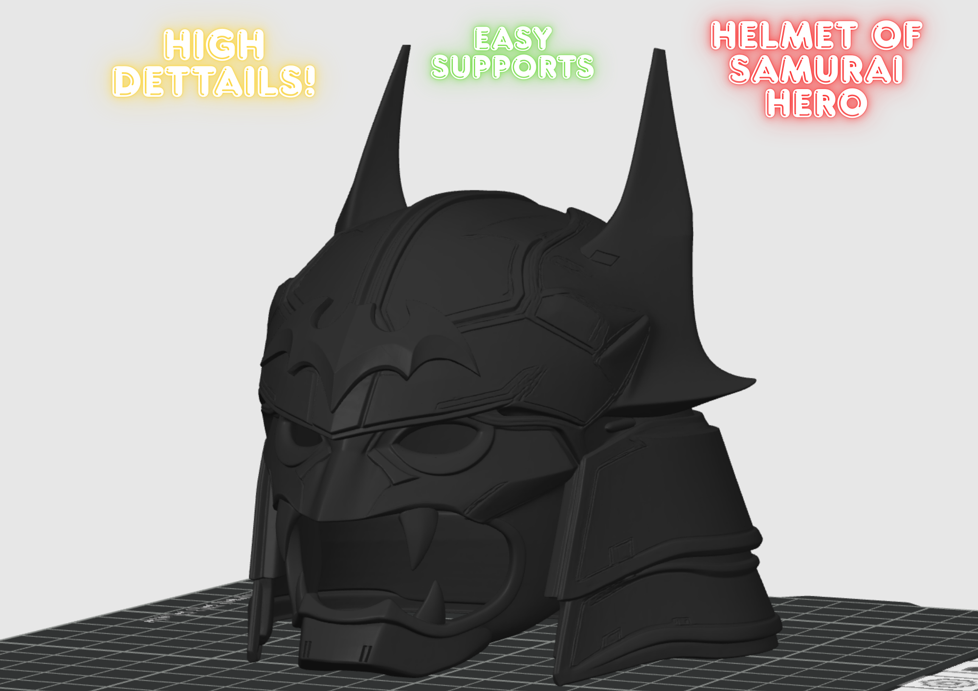 Samurai helmet superhero