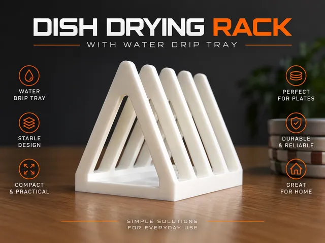 Dish Drying Rack with Water Drip Tray