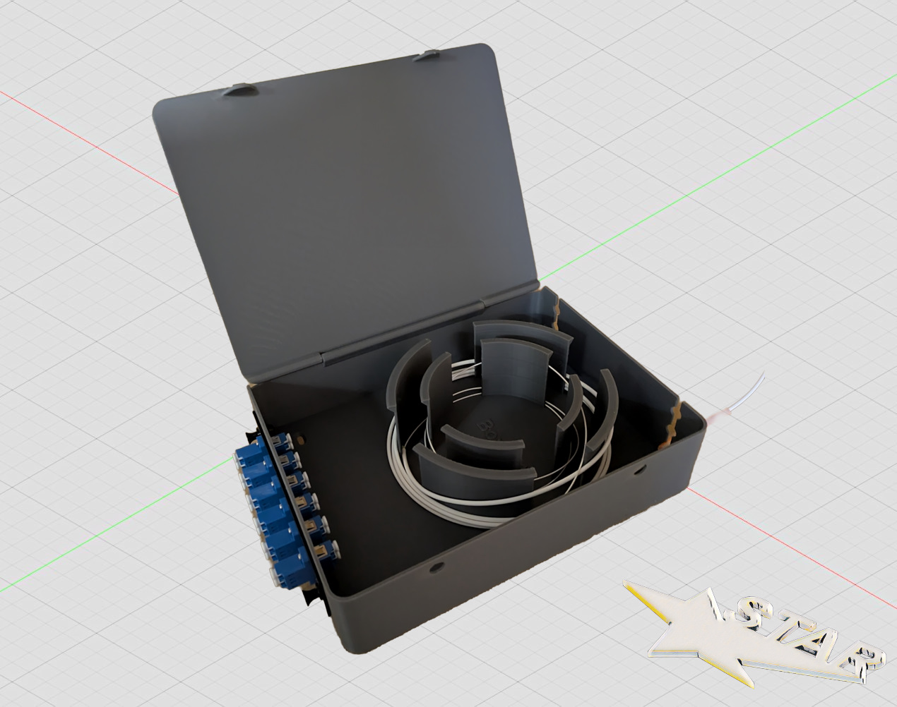 Box für Glasfaserkabel / Box for Fiber optic cable