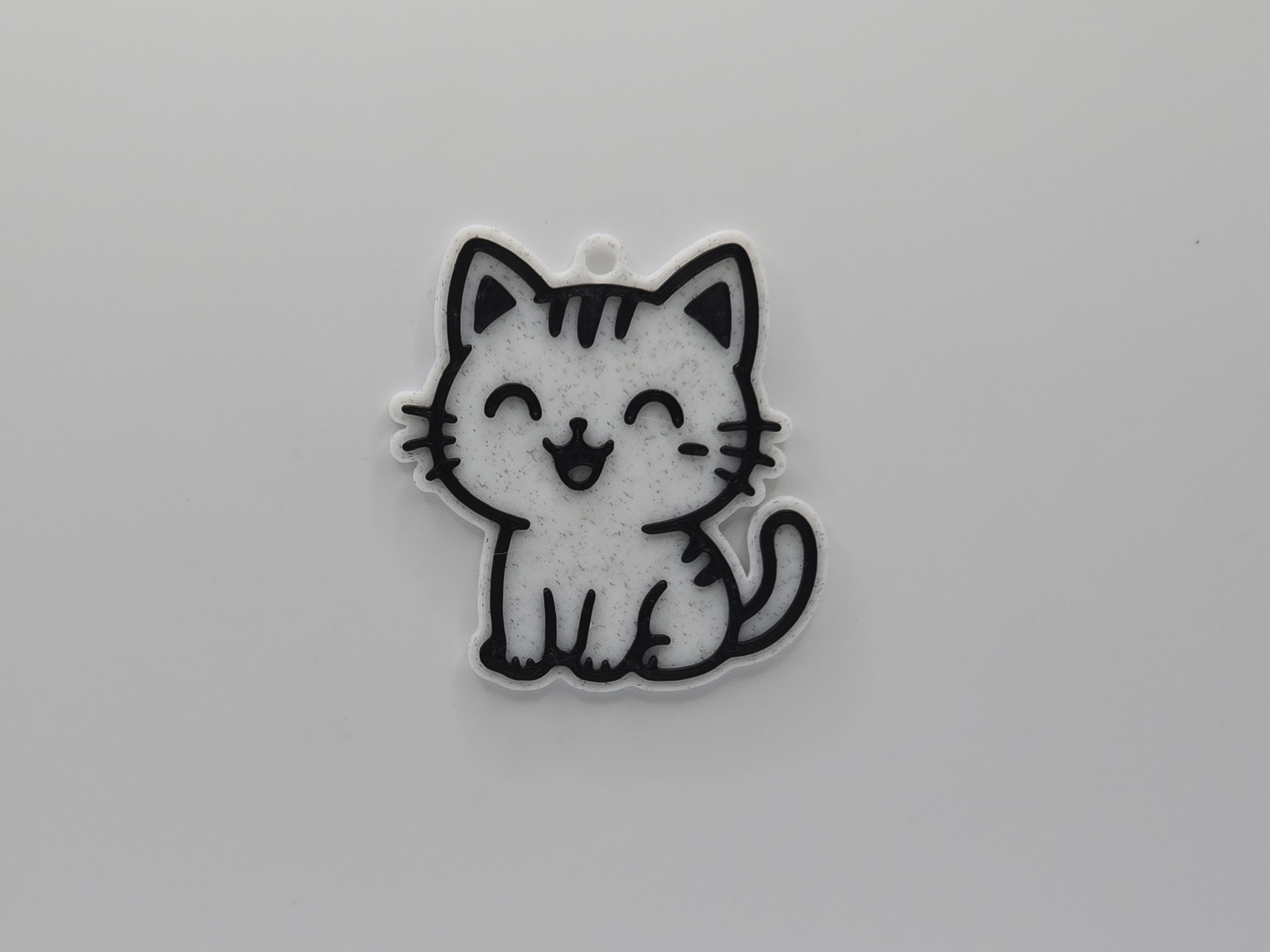 Cute Happy Cat Keychain