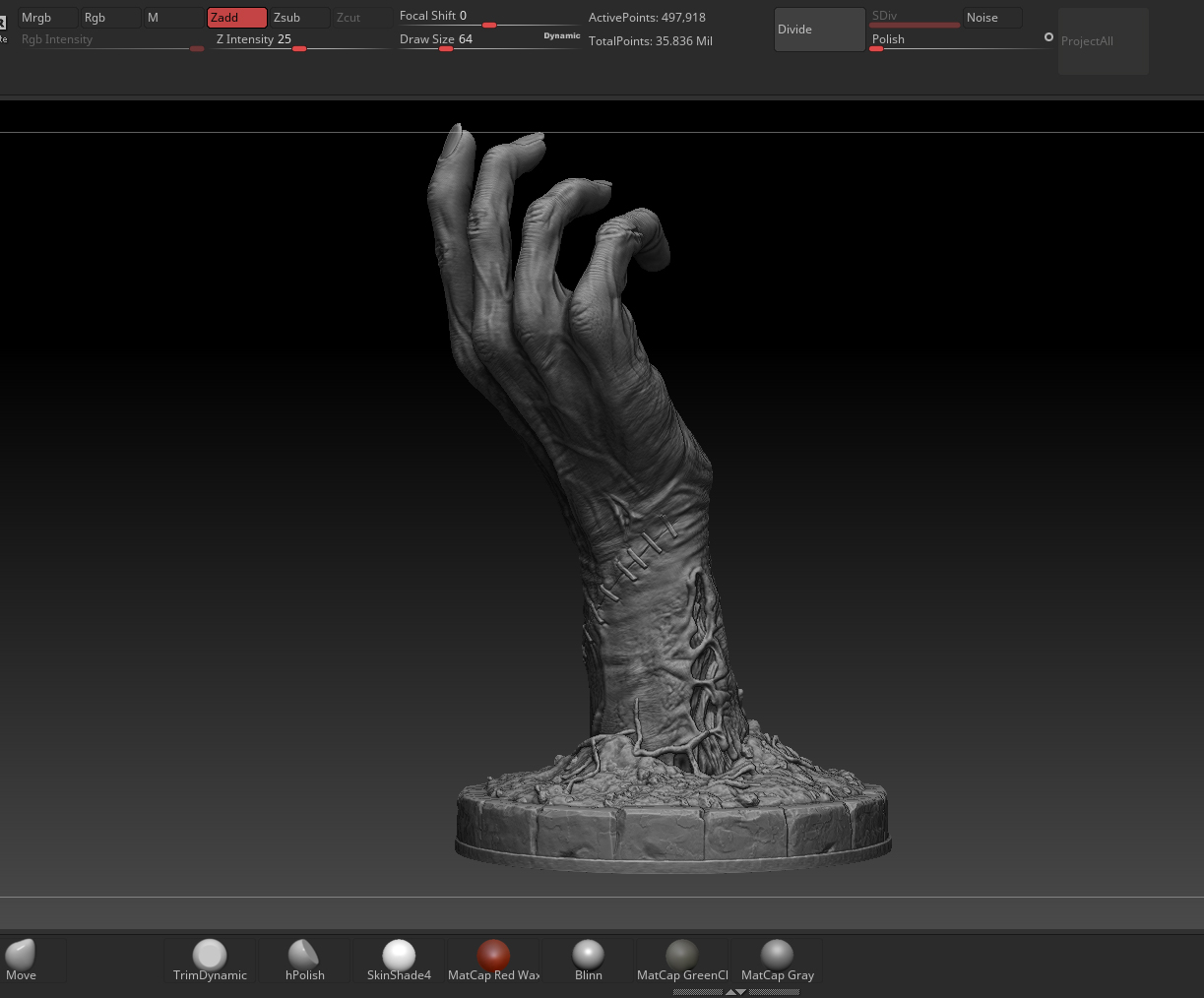 Miniatura 11 do modelo 3D Zombie Hand
