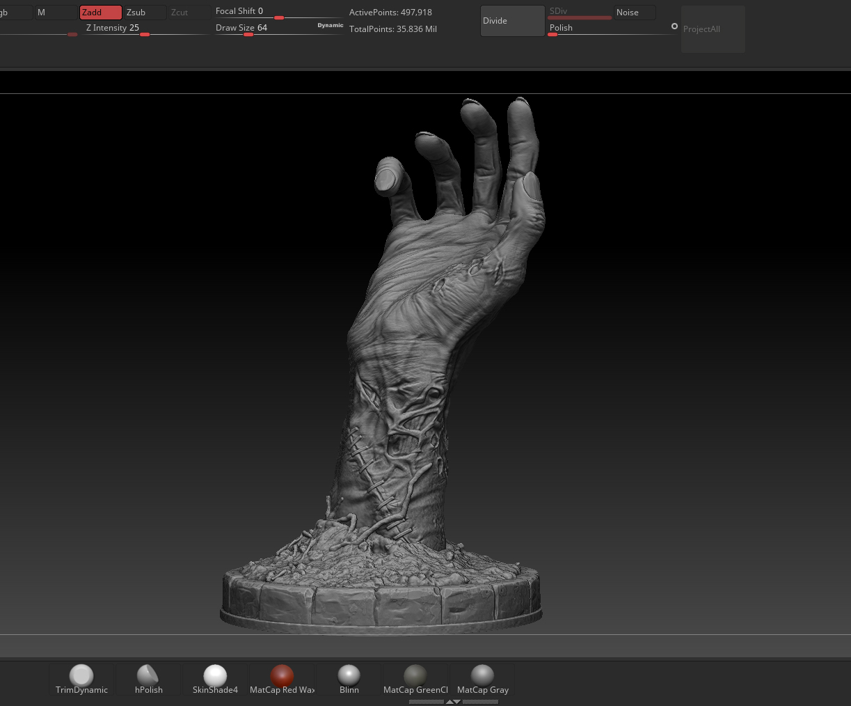 Miniatura 12 do modelo 3D Zombie Hand
