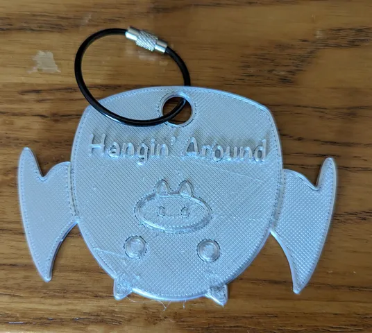 Hangin' Around Bat Keychain