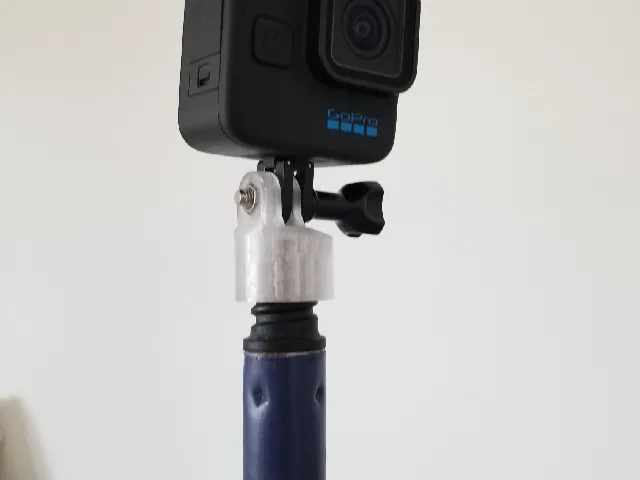 GoPro pole mount (18mm OD x 5mm pitch)