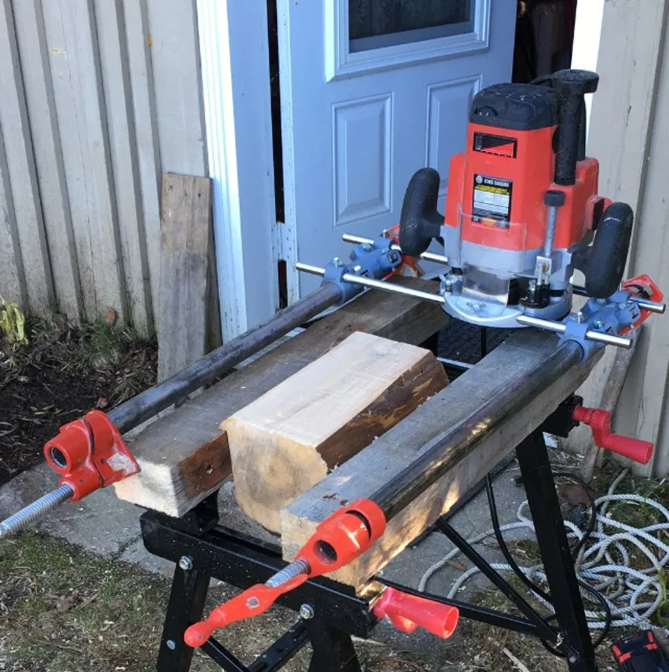 Pipe clamp router sled by Archipel, Download free STL model