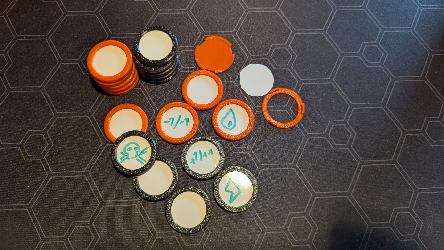 dry erase tokens / counter (MTG)