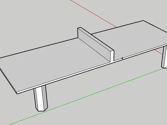 T-T table with limited hexagonal table frame