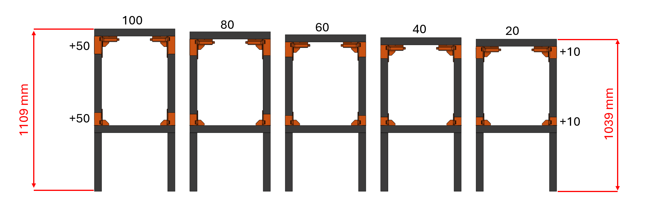 Ikea Lack V2 +10mm100mm Height Variants by TomKnox Download free