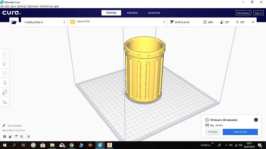 trash walker bin (long and not vasemode )