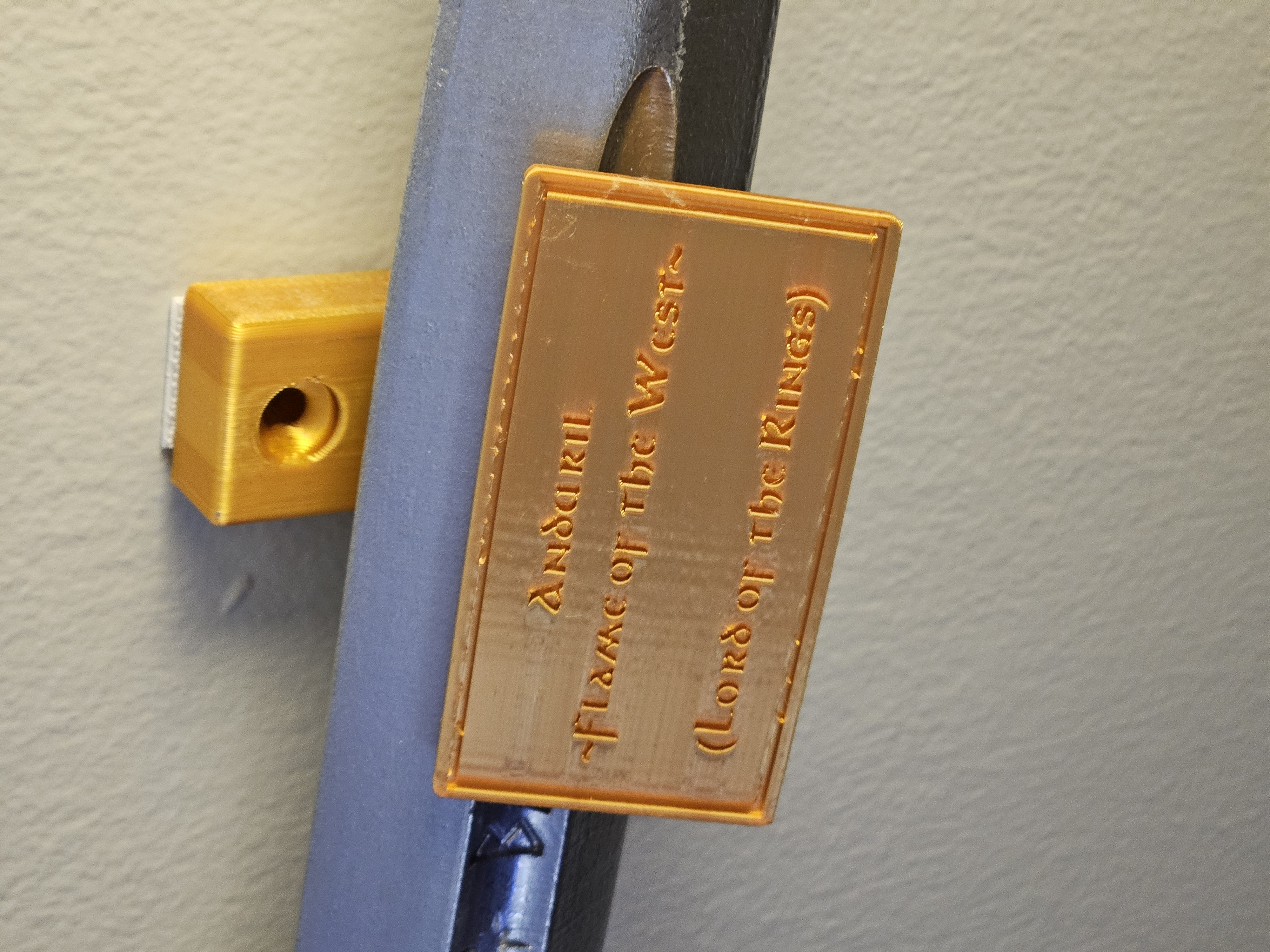 Horizontal Sword Mount -  Customizable