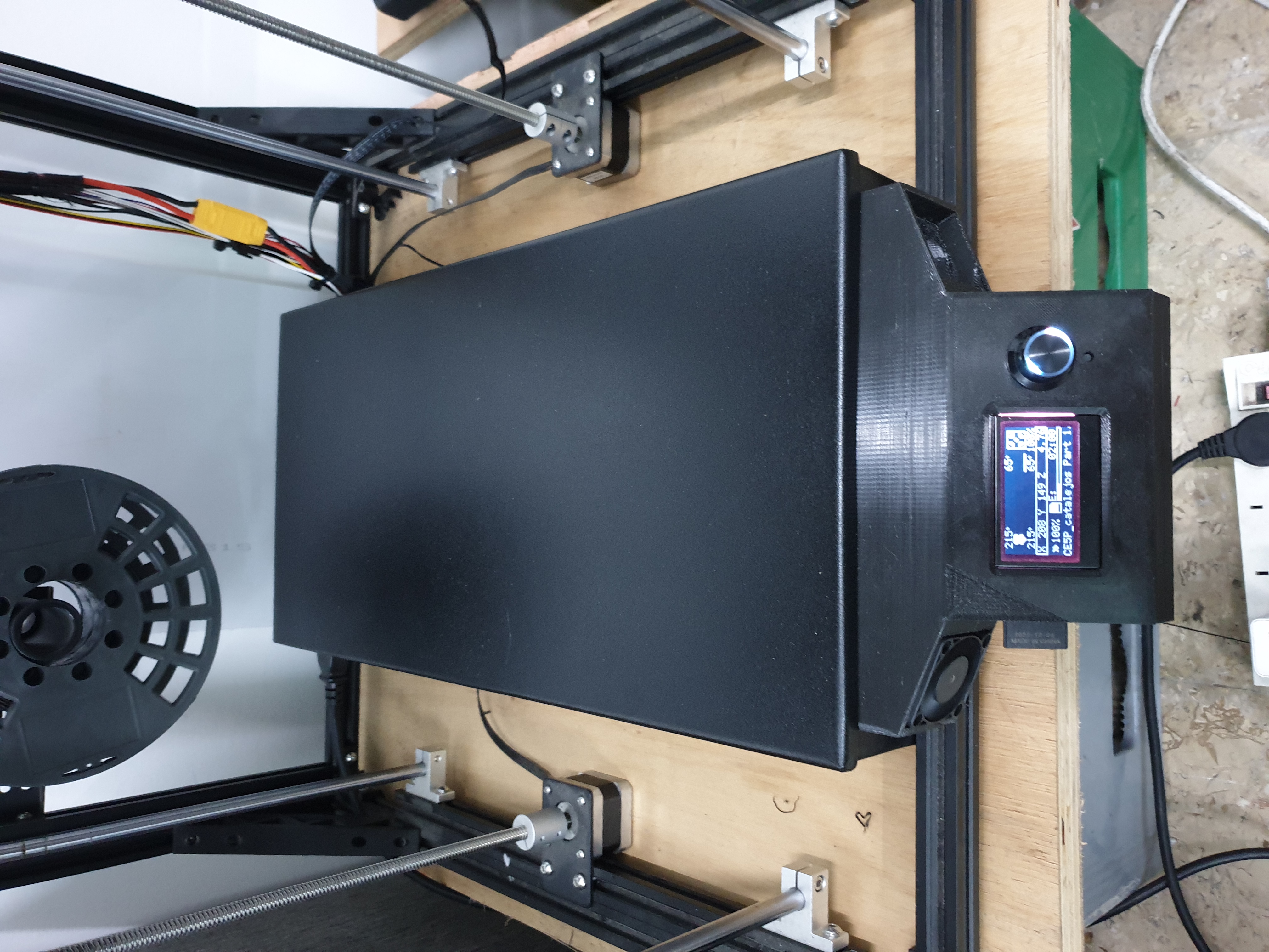 Ender 5 Plus Electronics Enclosure and Display for Raspberry Pi and Octopus Pro