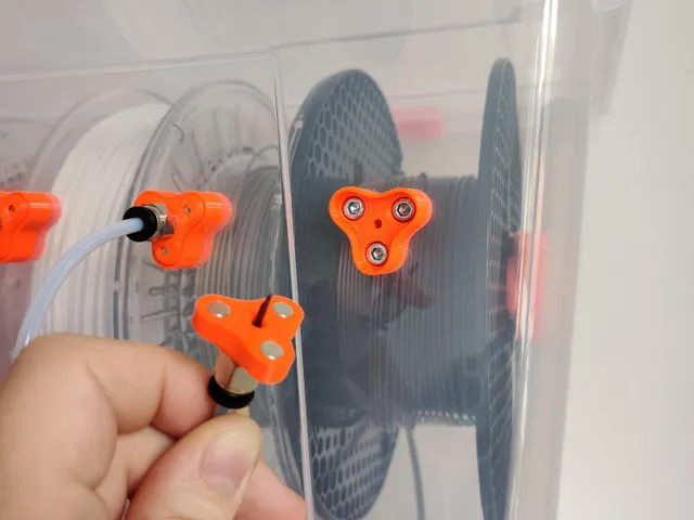 Magnetic PFTE coupler dock/terminator