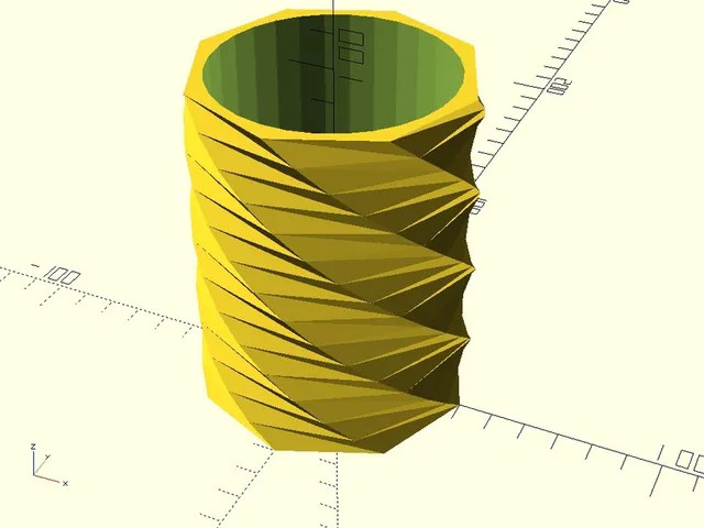 Faceted Drinking Cup